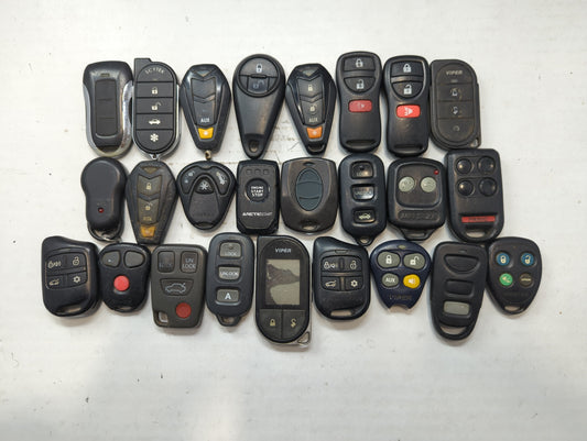 Lot of 25 Aftermarket Keyless Entry Remote Fob MIXED FCC IDS MIXED PART - Oemusedautoparts1.com