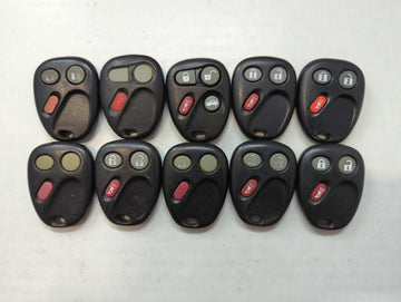 Lot of 10 Aftermarket Chevrolet Keyless Entry Remote Fob MIXED FCC IDS 559536 - Oemusedautoparts1.com