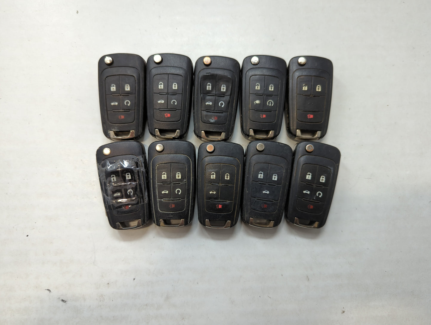 Lot of 10 Aftermarket Chevrolet Keyless Entry Remote Fob MIXED FCC IDS - Oemusedautoparts1.com