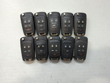 Lot of 10 Aftermarket Chevrolet Keyless Entry Remote Fob MIXED FCC IDS 559825 - Oemusedautoparts1.com