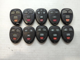 compare product Lot of 10 Aftermarket Chevrolet Keyless Entry Remote Fob MIXED FCC IDS