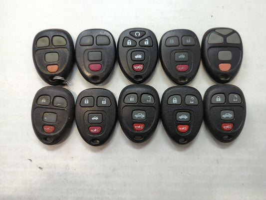 Lot of 10 Aftermarket Chevrolet Keyless Entry Remote Fob MIXED FCC IDS - Oemusedautoparts1.com