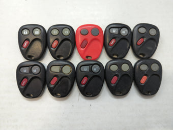 compare product Lot of 10 Aftermarket Chevrolet Keyless Entry Remote Fob MIXED FCC IDS