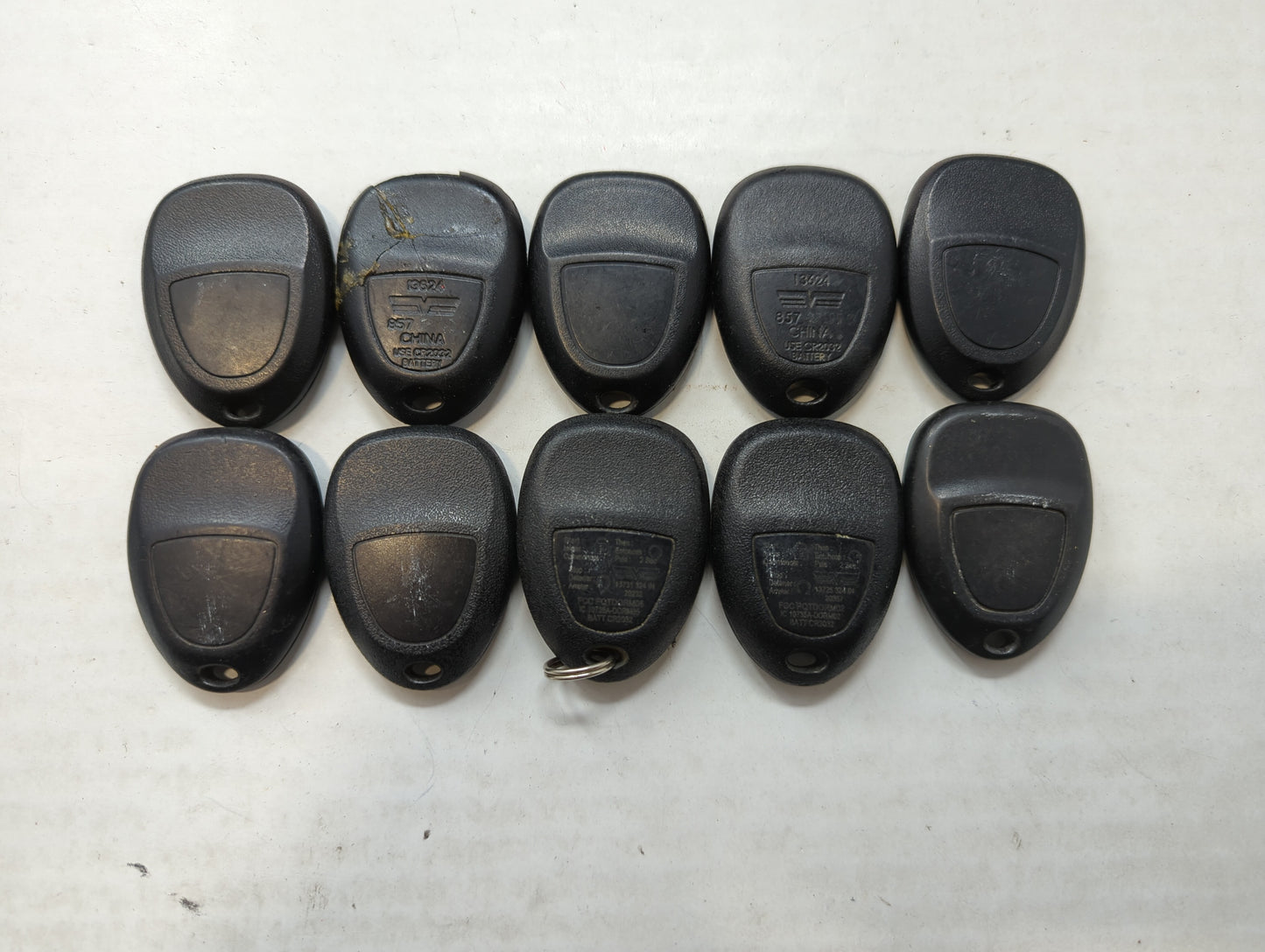 Lot of 10 Aftermarket Chevrolet Keyless Entry Remote Fob MIXED FCC IDS - Oemusedautoparts1.com