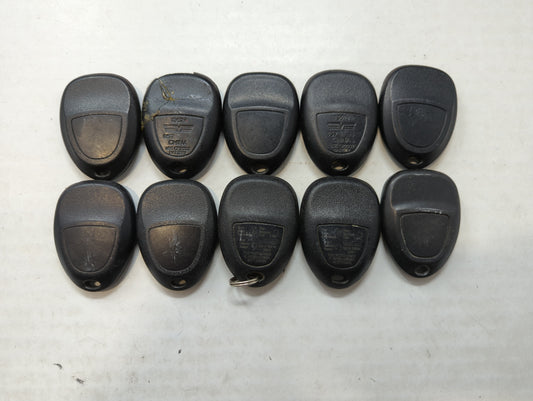 Lot of 10 Aftermarket Chevrolet Keyless Entry Remote Fob MIXED FCC IDS