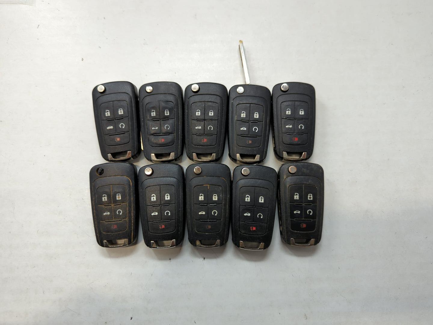 Lot of 10 Aftermarket Chevrolet Keyless Entry Remote Fob MIXED FCC IDS - Oemusedautoparts1.com