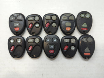 compare product Lot of 10 Aftermarket Chevrolet Keyless Entry Remote Fob MIXED FCC IDS