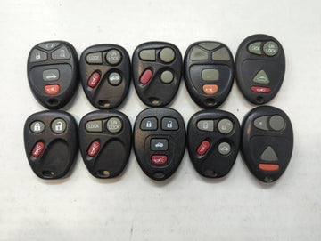 Lot of 10 Aftermarket Chevrolet Keyless Entry Remote Fob MIXED FCC IDS 563610 - Oemusedautoparts1.com
