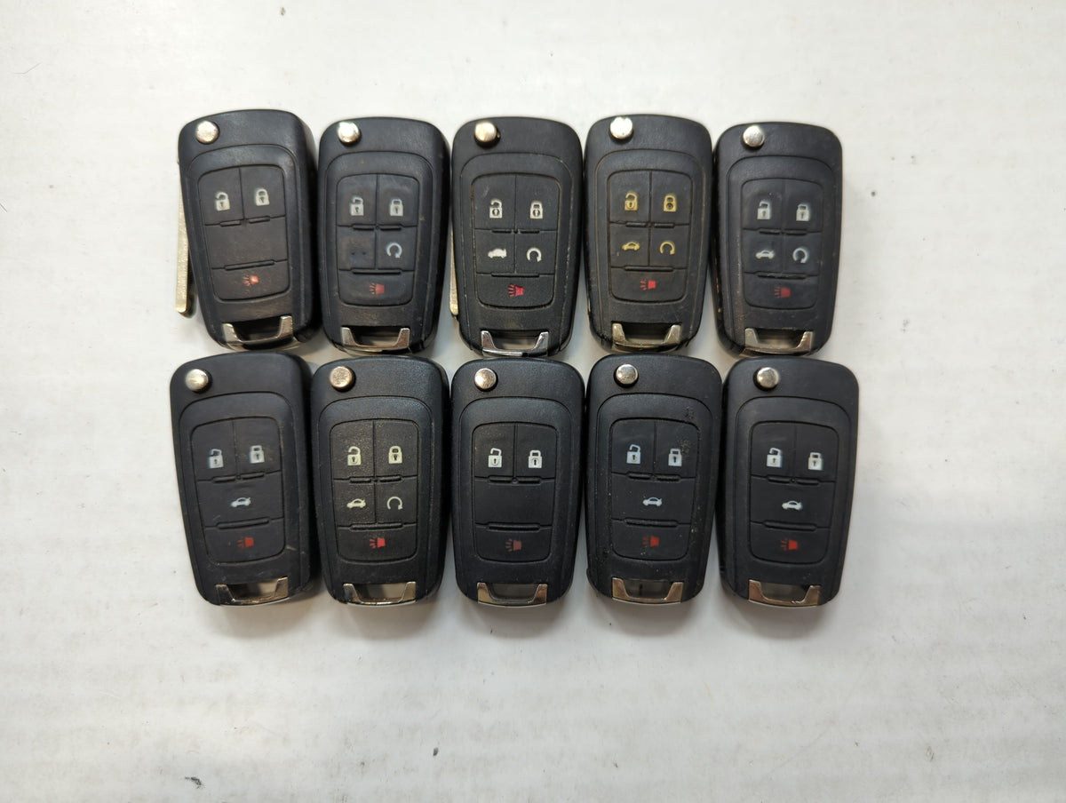 Lot of 10 Aftermarket Chevrolet Keyless Entry Remote Fob MIXED FCC IDS 563651 - Oemusedautoparts1.com