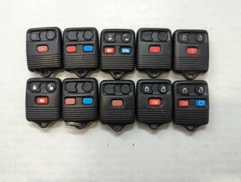 compare product Lot of 10 Aftermarket Ford Keyless Entry Remote Fob MIXED FCC IDS MIXED