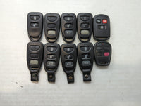 Lot of 10 Aftermarket Hyundai Keyless Entry Remote Fob MIXED FCC IDS - Oemusedautoparts1.com