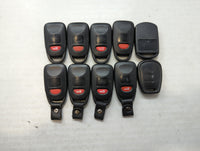 Lot of 10 Aftermarket Hyundai Keyless Entry Remote Fob MIXED FCC IDS - Oemusedautoparts1.com