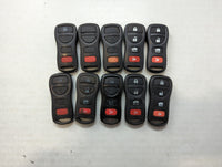 Lot of 10 Aftermarket Nissan Keyless Entry Remote Fob MIXED FCC IDS - Oemusedautoparts1.com