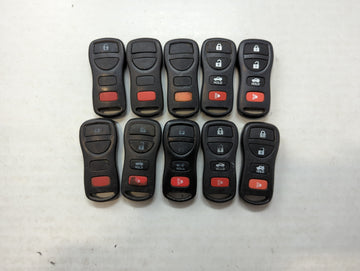 Lot of 10 Aftermarket Nissan Keyless Entry Remote Fob MIXED FCC IDS 559846 - Oemusedautoparts1.com