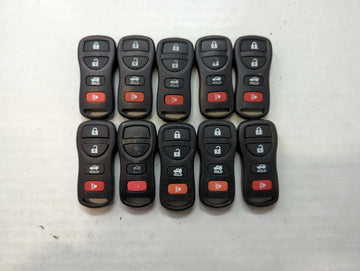Lot of 10 Aftermarket Nissan Keyless Entry Remote Fob MIXED FCC IDS 563191 - Oemusedautoparts1.com