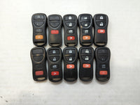 Lot of 10 Aftermarket Nissan Keyless Entry Remote Fob MIXED FCC IDS - Oemusedautoparts1.com