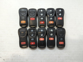 compare product Lot of 10 Aftermarket Nissan Keyless Entry Remote Fob MIXED FCC IDS
