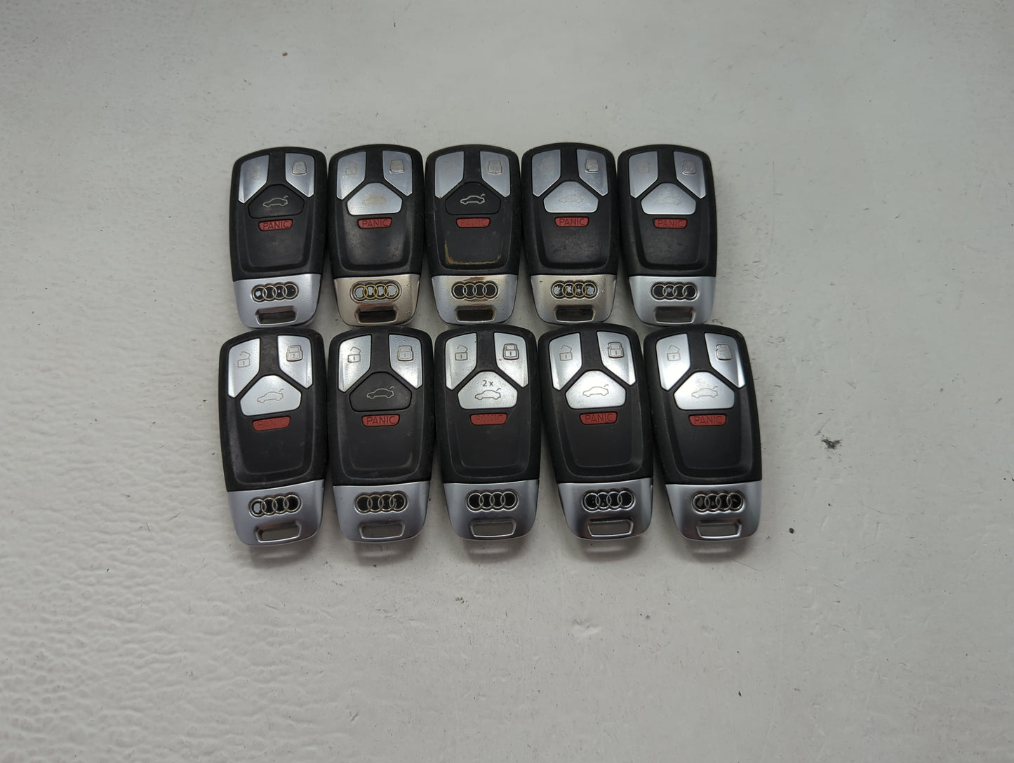 Lot of 10 Audi Keyless Entry Remote Fob MIXED FCC IDS 1473953 - Oemusedautoparts1.com