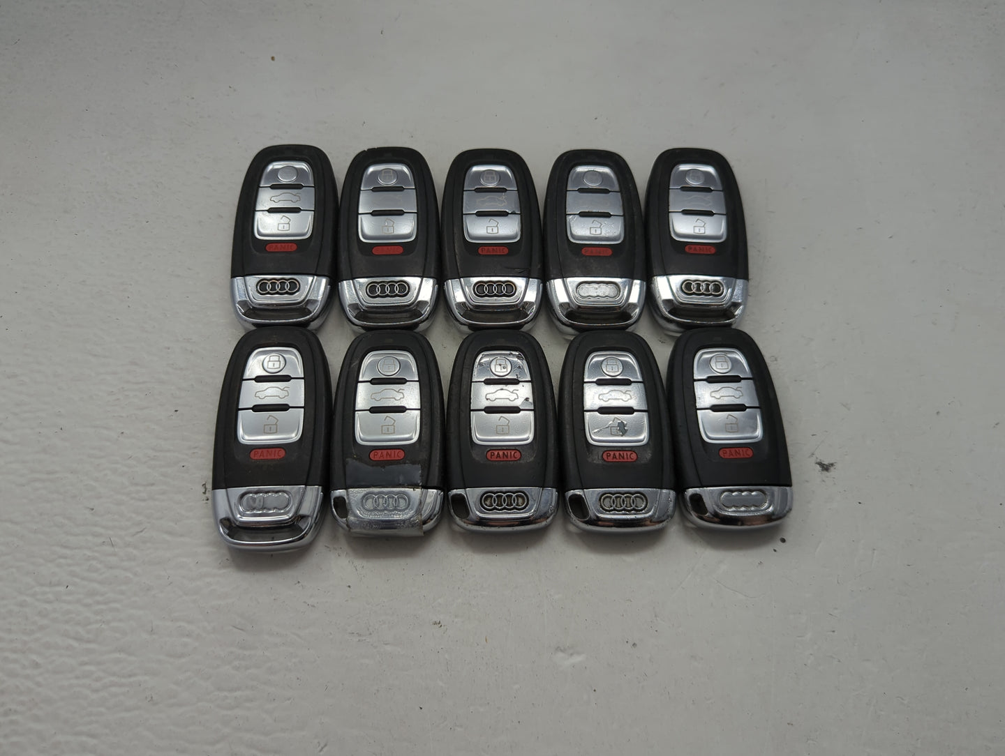 Lot of 10 Audi Keyless Entry Remote Fob MIXED FCC IDS 1473955 - Oemusedautoparts1.com