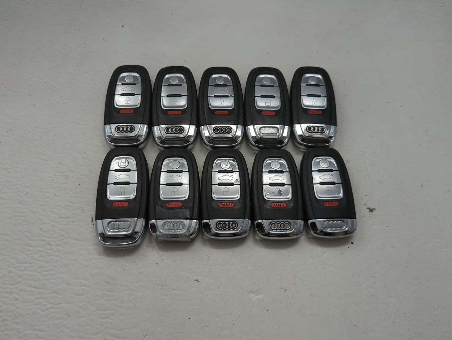 Lot of 10 Audi Keyless Entry Remote Fob MIXED FCC IDS 1473955 - Oemusedautoparts1.com