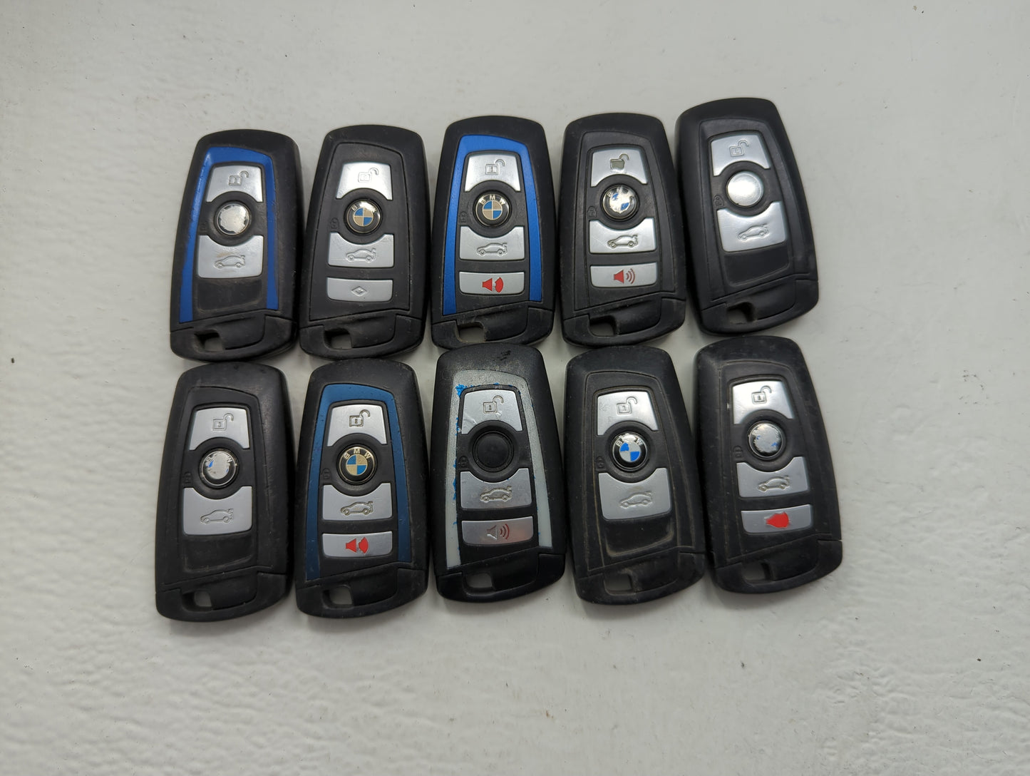 Lot of 10 Bmw Keyless Entry Remote Fob MIXED FCC IDS MIXED PART NUMBERS - Oemusedautoparts1.com