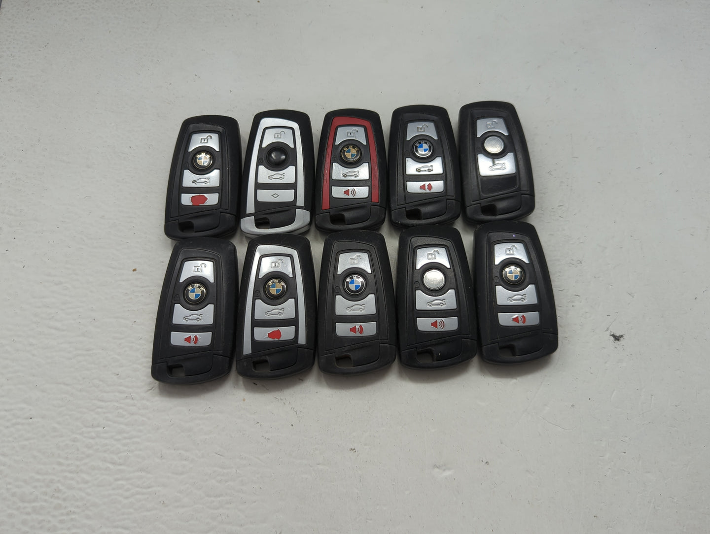 Lot of 10 Bmw Keyless Entry Remote Fob MIXED FCC IDS MIXED PART NUMBERS 1473984 - Oemusedautoparts1.com
