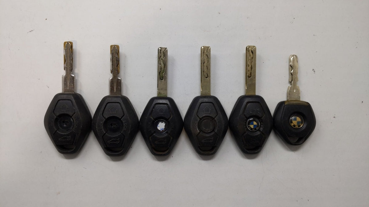 Lot of 6 Bmw Keyless Entry Remote Fob MIXED FCC IDS mi 241746 - Oemusedautoparts1.com