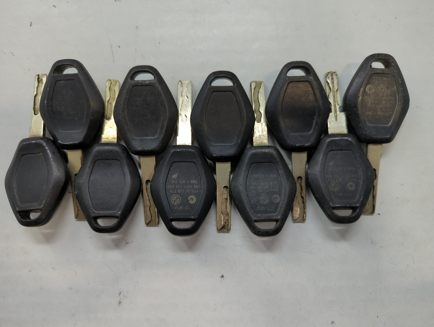 Lot of 10 Bmw Keyless Entry Remote Fob MIXED FCC IDS MIXED PART NUMBERS - Oemusedautoparts1.com