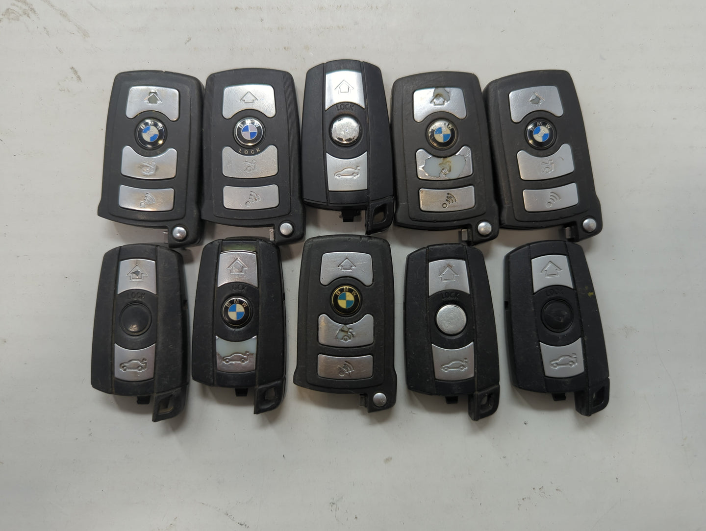 Lot of 10 Bmw Keyless Entry Remote Fob KR55WK49186 | LX8766S MIXED PART - Oemusedautoparts1.com