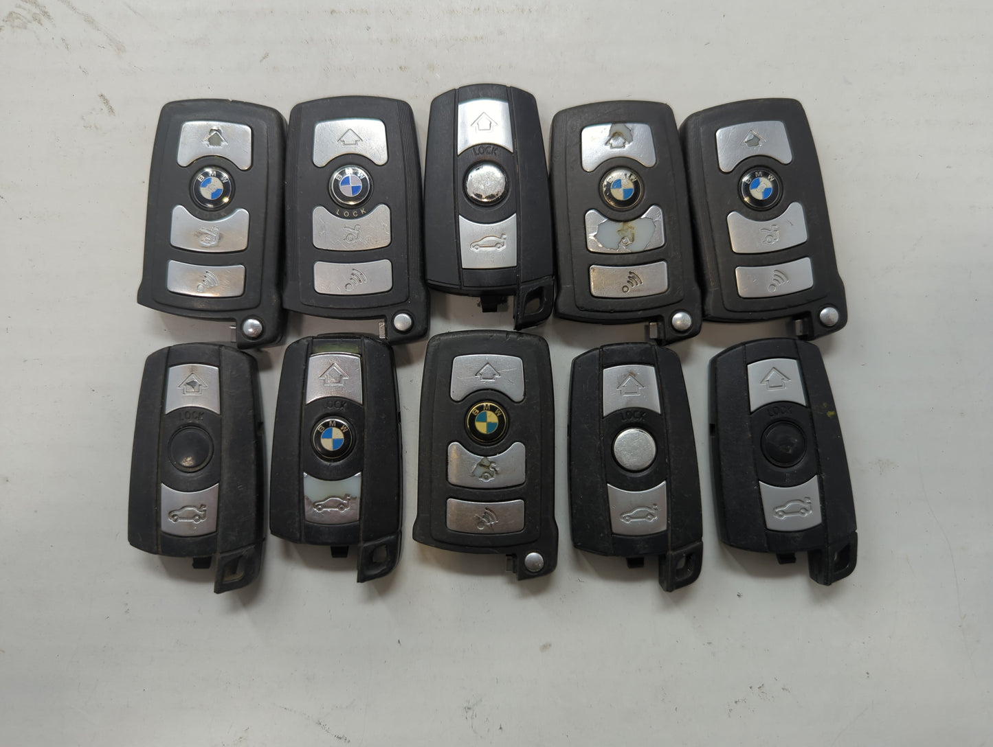 Lot of 10 Bmw Keyless Entry Remote Fob KR55WK49186 | LX8766S MIXED PART - Oemusedautoparts1.com