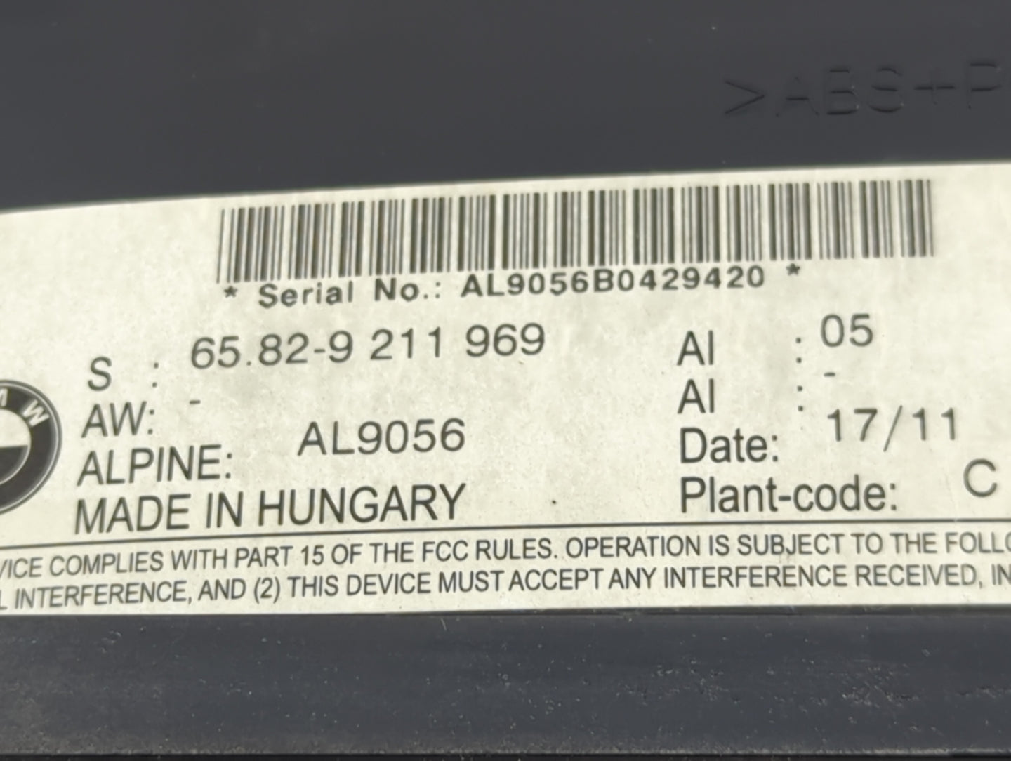 Bmw 328i Xdrive Information Display Screen - Oemusedautoparts1.com