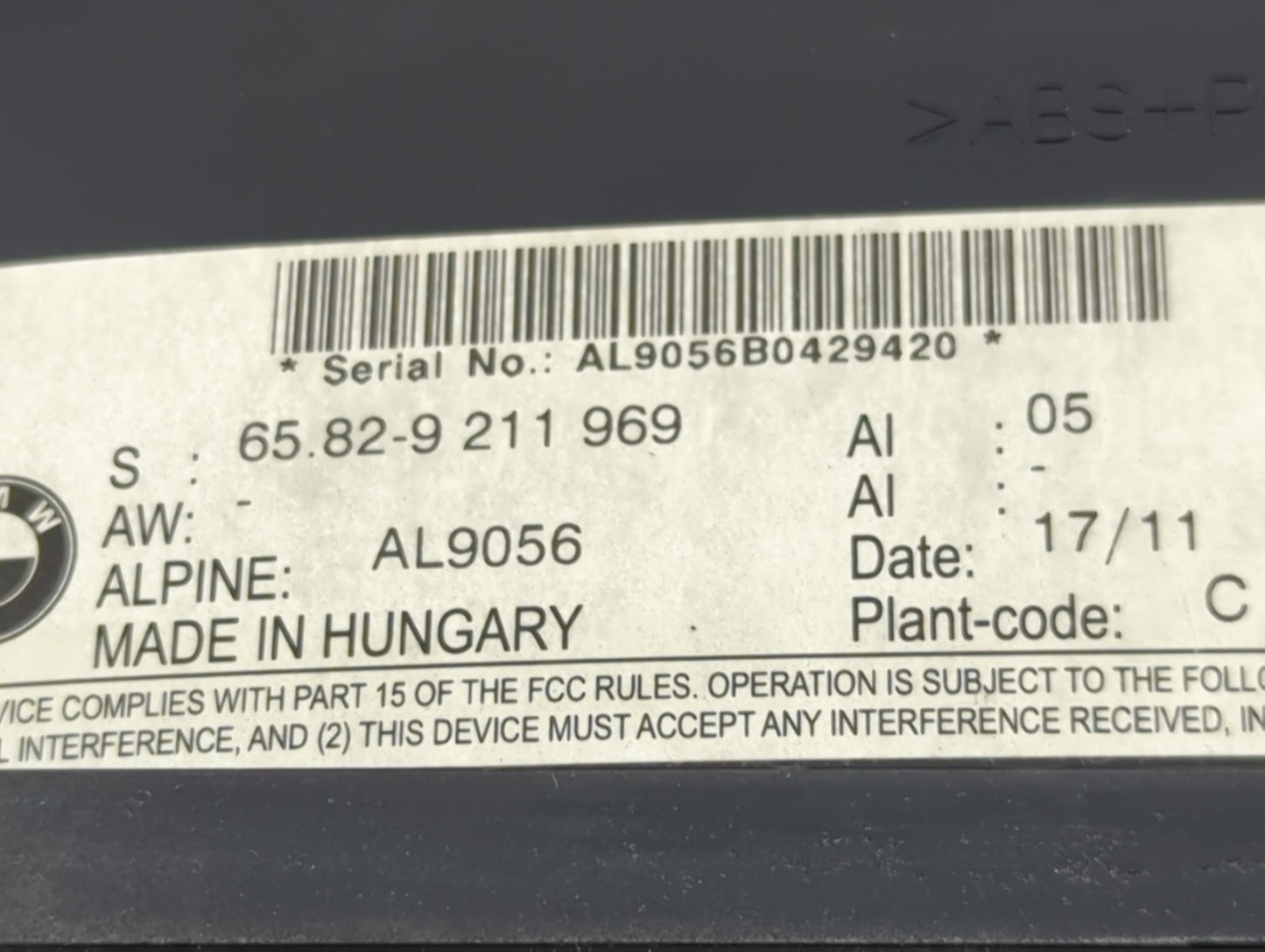 Bmw 328i Xdrive Information Display Screen - Oemusedautoparts1.com