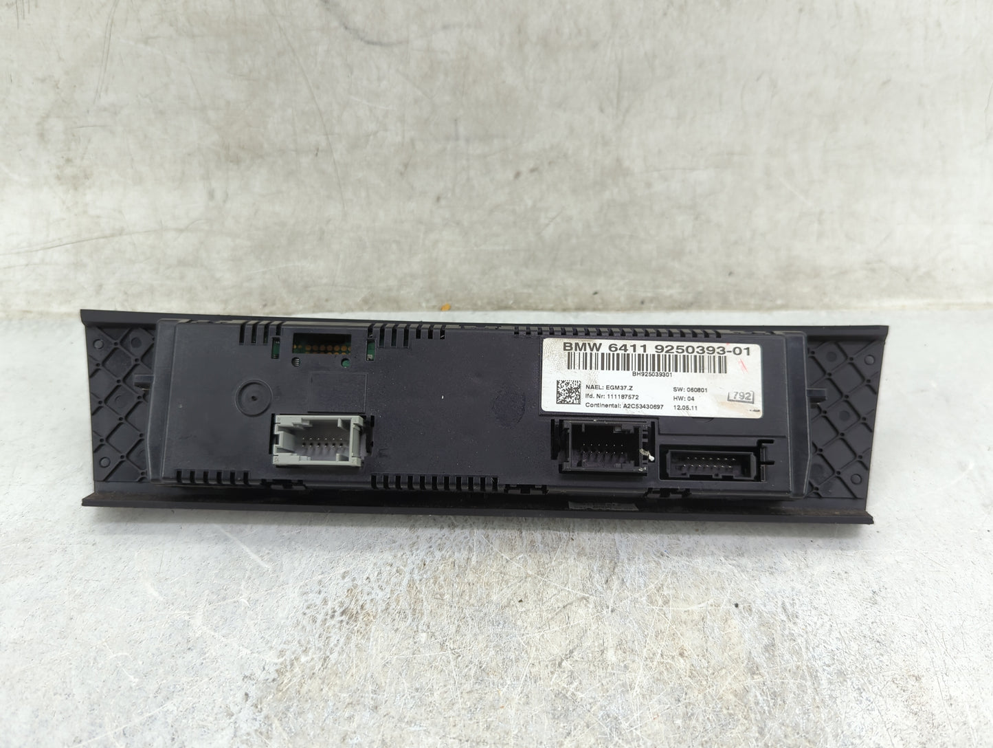 0 Bmw 335i Xdrive Climate Control Module Temperature AC/Heater Replacement Fits Fits 210 2011 2012 2013 2014 2015 OEM Used A