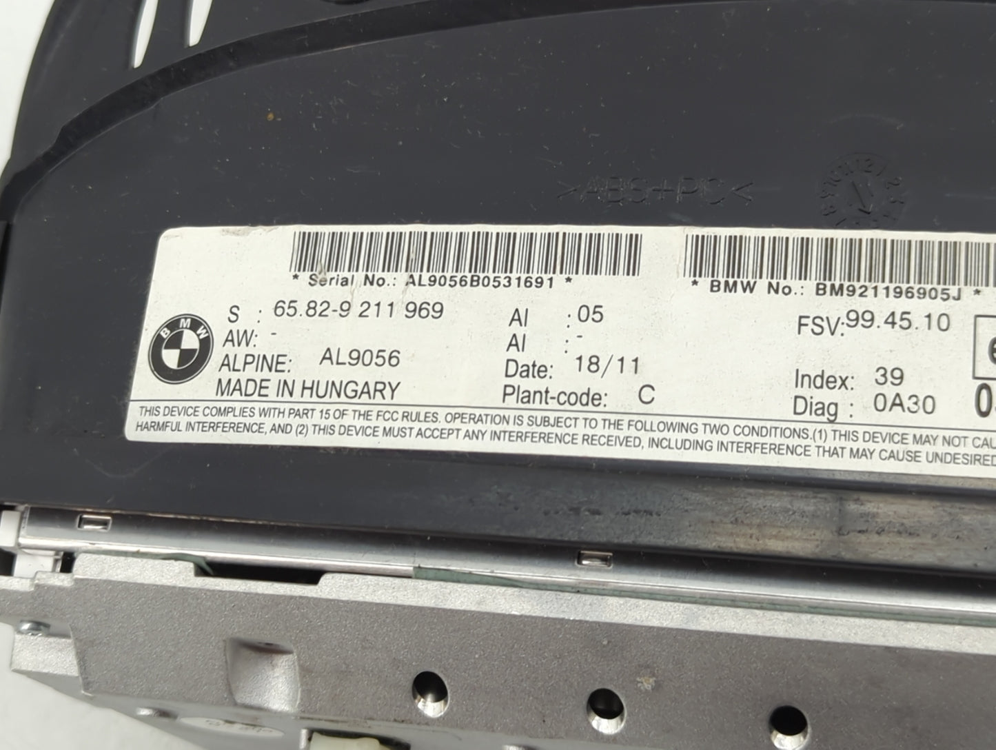 Bmw 335i Xdrive Information Display Screen - Oemusedautoparts1.com
