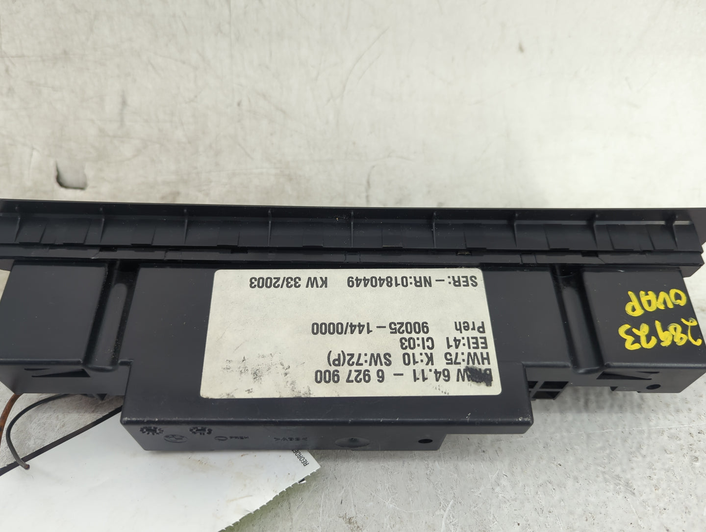 2001-2006 Bmw X5 Climate Control Module Temperature AC/Heater Replacement Fits Fits 2001 2002 2003 2004 2005 2006 OEM Used A