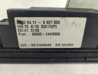 2001-2006 Bmw X5 Climate Control Module Temperature AC/Heater Replacement Fits Fits 2001 2002 2003 2004 2005 2006 OEM Used A