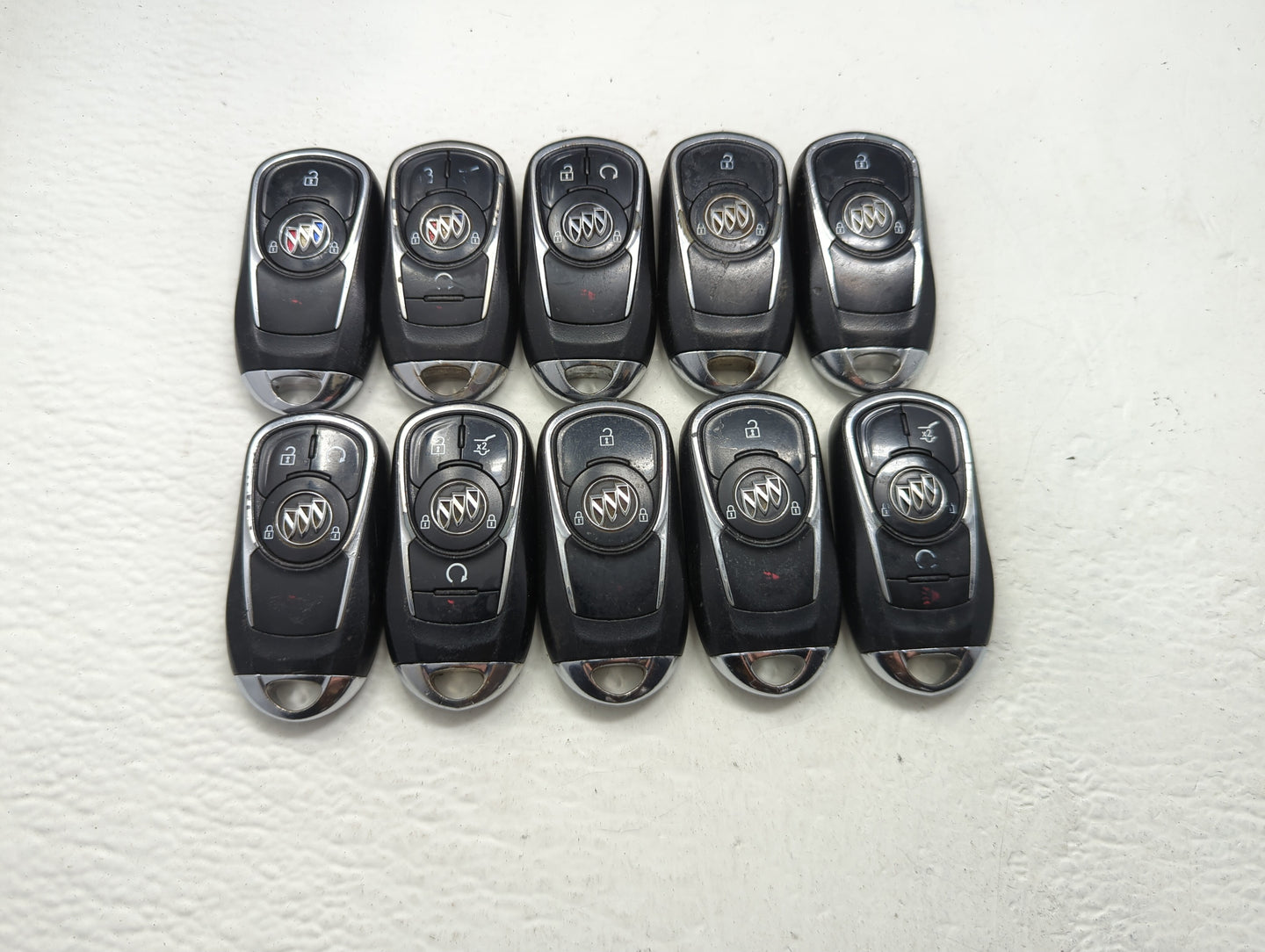 Lot of 10 Buick Keyless Entry Remote Fob MIXED FCC IDS MIXED PART - Oemusedautoparts1.com