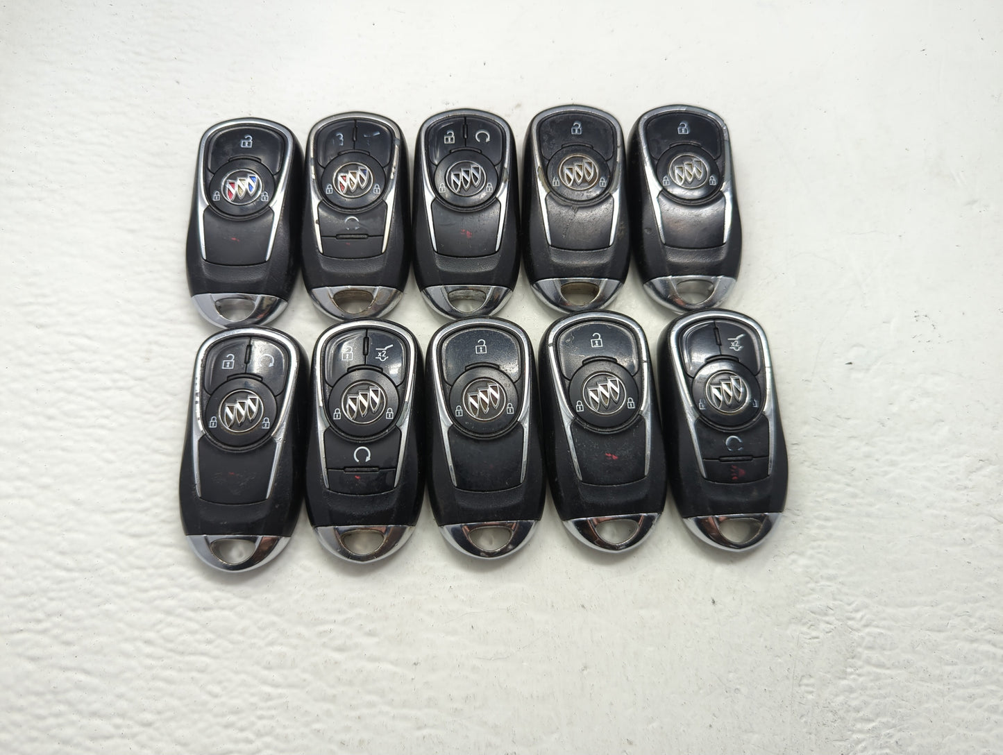Lot of 10 Buick Keyless Entry Remote Fob MIXED FCC IDS MIXED PART - Oemusedautoparts1.com