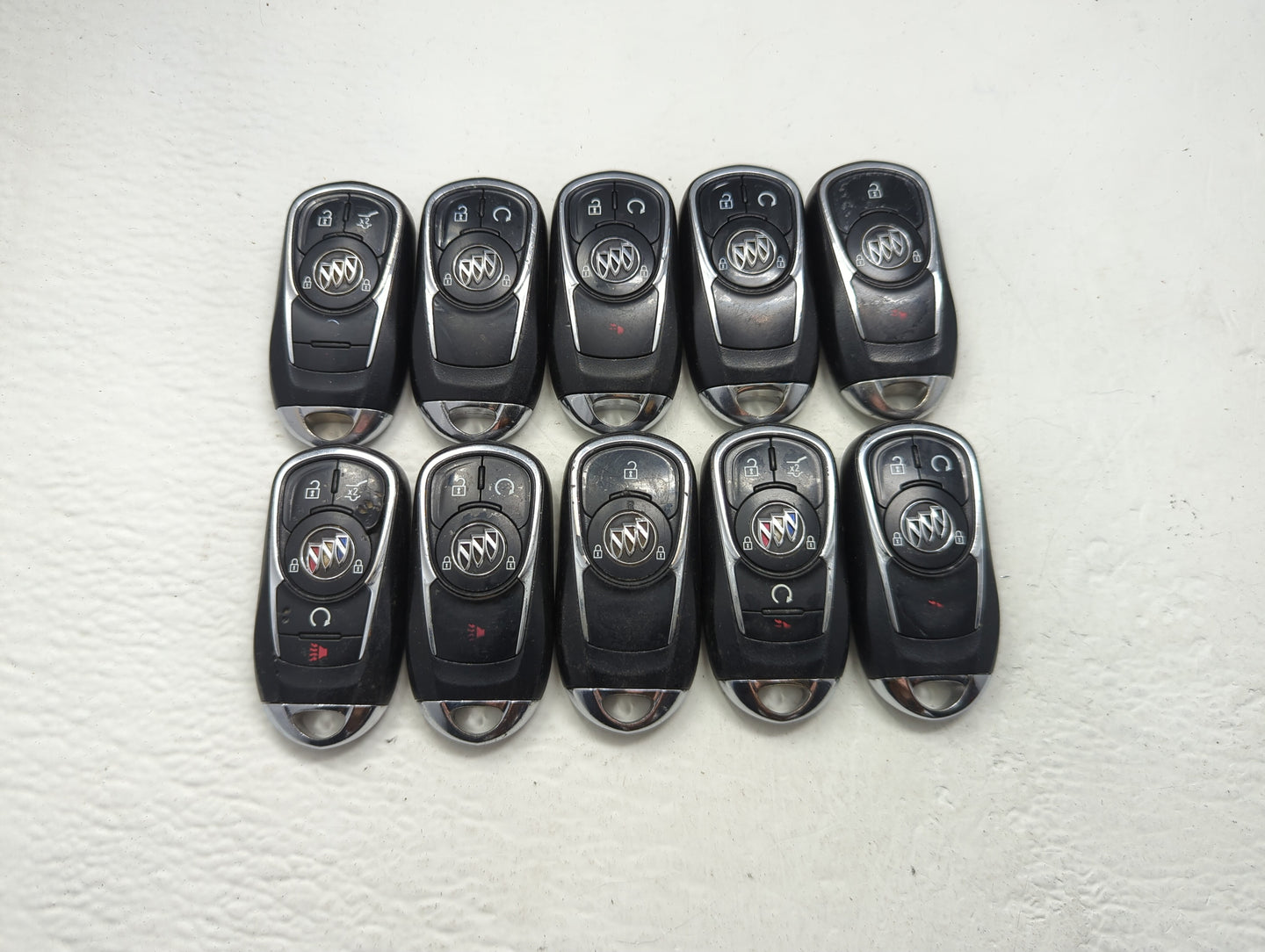 Lot of 10 Buick Keyless Entry Remote Fob MIXED FCC IDS MIXED PART - Oemusedautoparts1.com