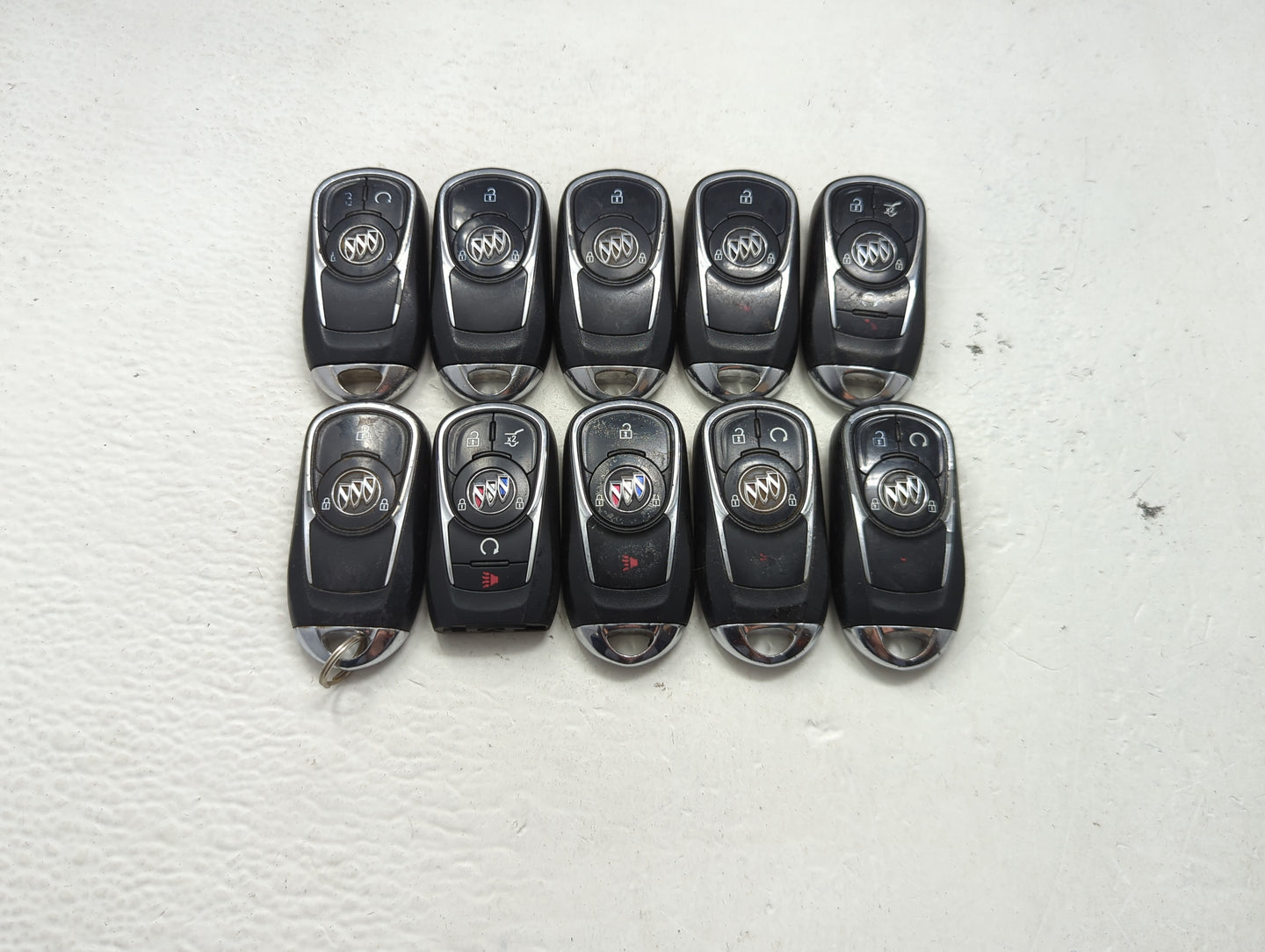 Lot of 10 Buick Keyless Entry Remote Fob MIXED FCC IDS MIXED PART 1476205 - Oemusedautoparts1.com