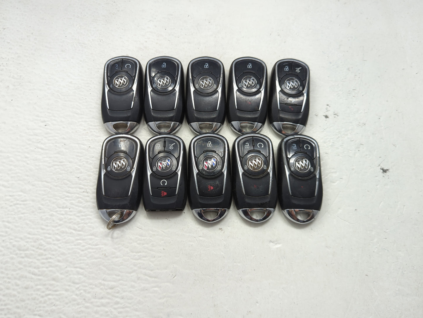 Lot of 10 Buick Keyless Entry Remote Fob MIXED FCC IDS MIXED PART 1476205 - Oemusedautoparts1.com