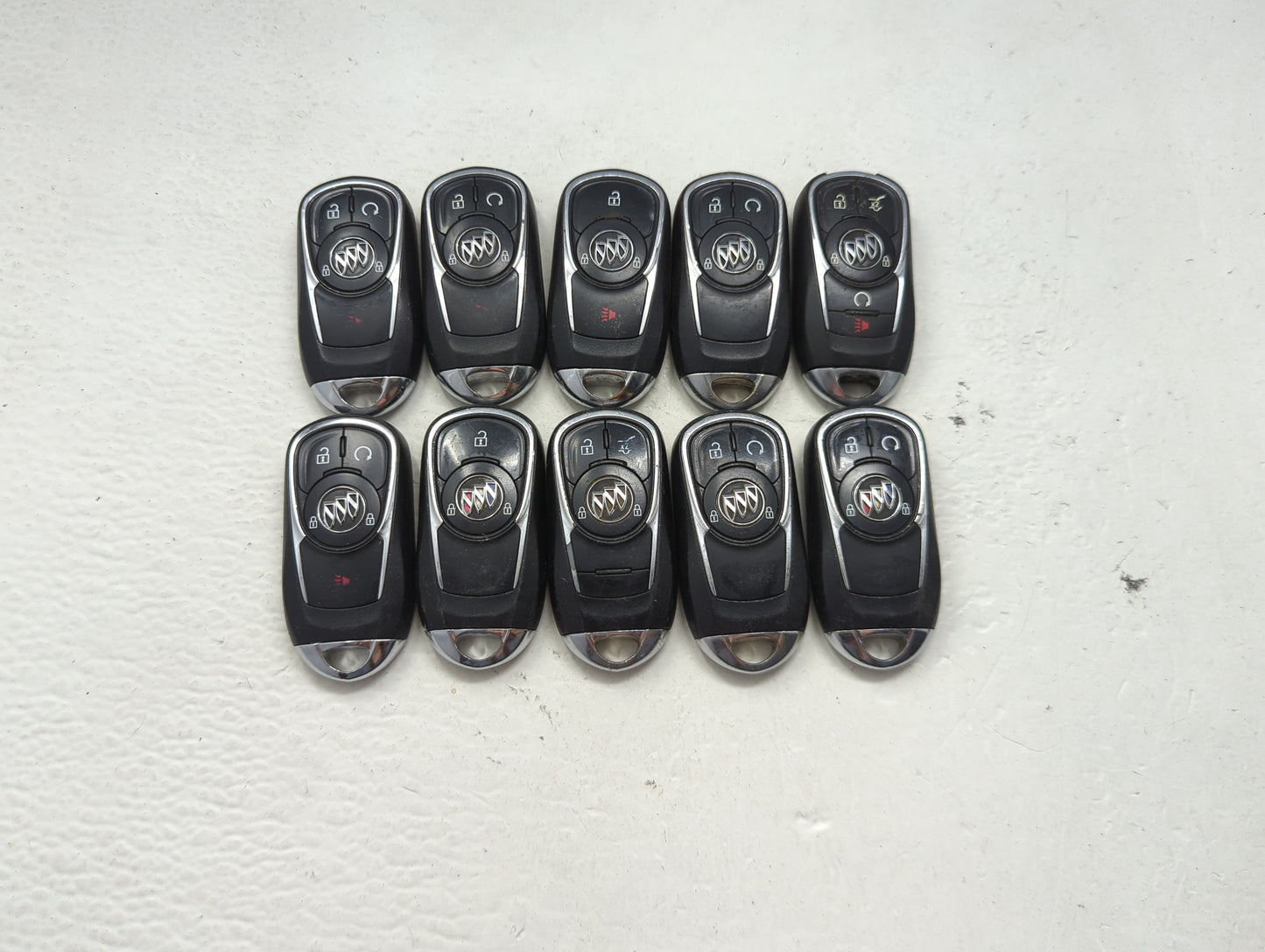Lot of 10 Buick Keyless Entry Remote Fob MIXED FCC IDS MIXED PART 1476216 - Oemusedautoparts1.com