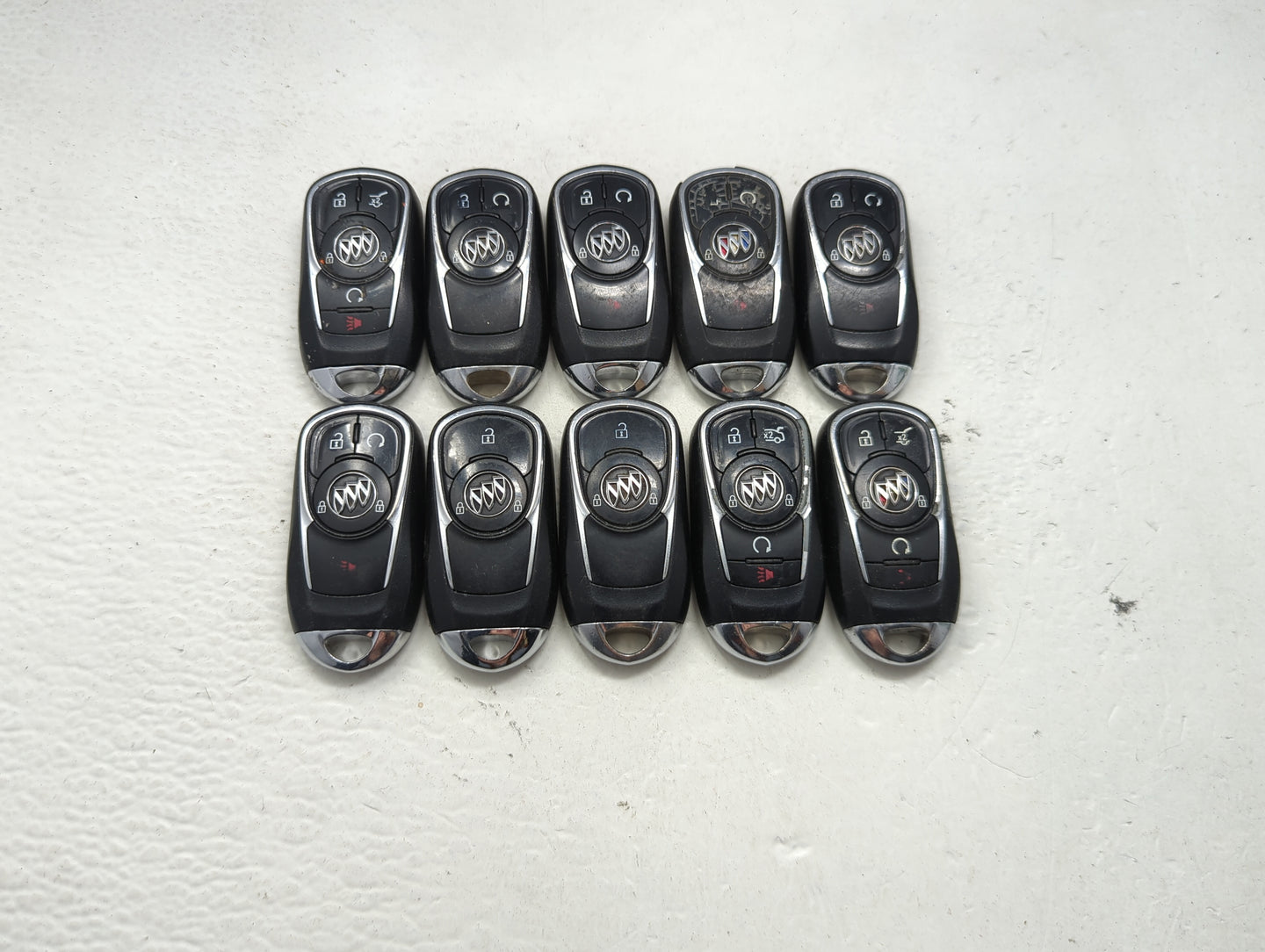 Lot of 10 Buick Keyless Entry Remote Fob MIXED FCC IDS MIXED PART 1476217 - Oemusedautoparts1.com