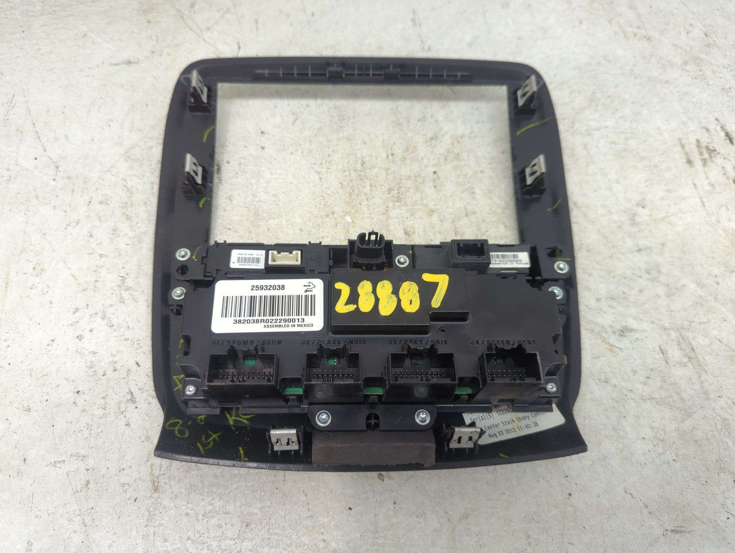 2008-2012 Buick Enclave Climate Control Module Temperature AC/Heater Replacement Fits Fits 2008 2009 2010 2011 2012 OEM Used