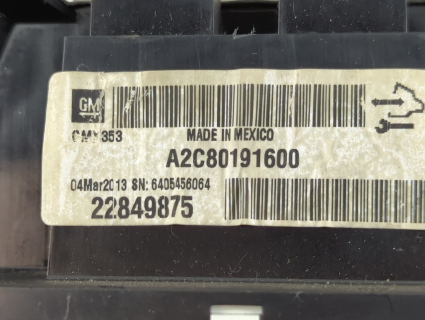 2013 Buick Lacross Instrument Cluster Speedometer Gauges Fits OEM Used Auto Parts - Oemusedautoparts1.com