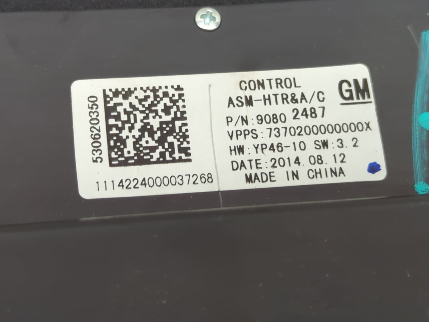 2014-2016 Buick Lacrosse Climate Control Module Temperature AC/Heater Replacement Fits Fits 2014 2015 2016 OEM Used Auto Par