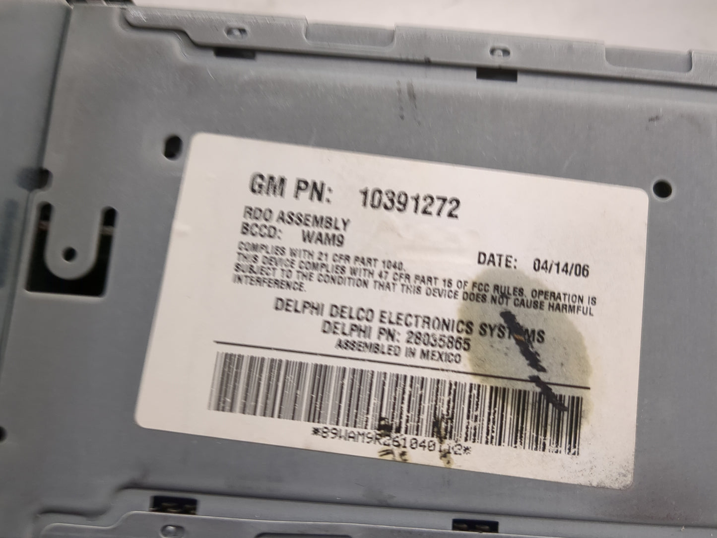 2005-2007 Buick Lacrosse Radio AM FM Cd Player Receiver Replacement Fits Fits 2005 2006 2007 OEM Used Auto Parts - Oemusedau
