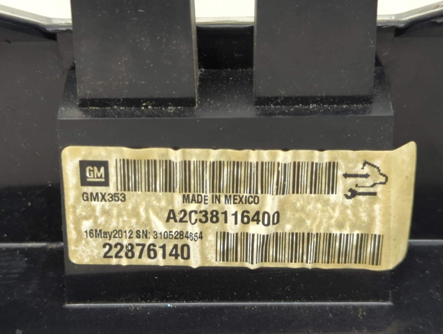 2012 Buick Lacrosse Instrument Cluster Speedometer Gauges Miles:281K Fits OEM Used Auto Parts - Oemusedautoparts1.com