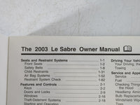 0 Buick Lesabre Owners Manual Book Guide OEM Used Auto Parts - Oemusedautoparts1.com