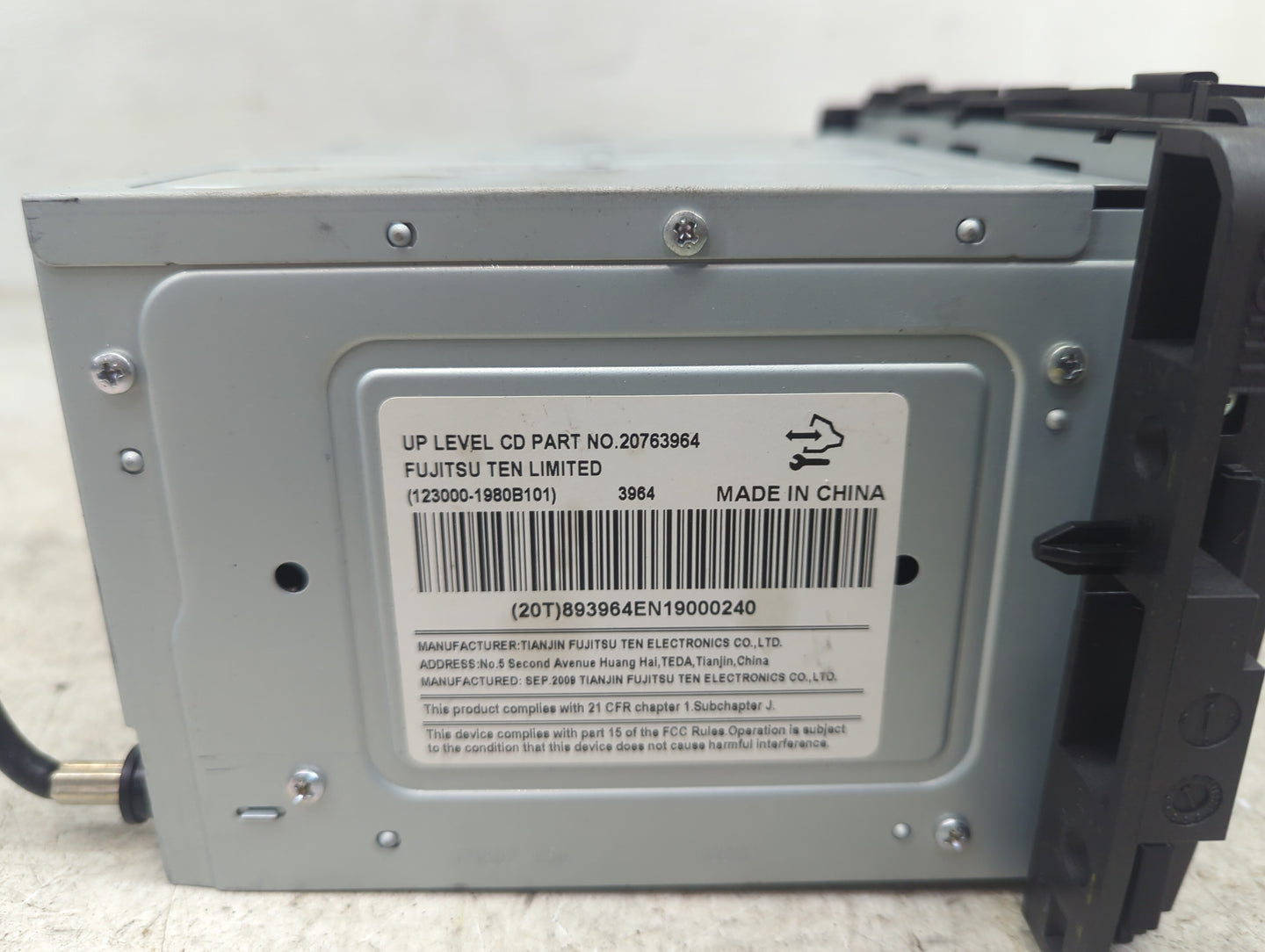 2009-2010 Buick Lucerne Radio AM FM Cd Player Receiver Replacement Fits Fits 2009 2010 OEM Used Auto Parts - Oemusedautopart